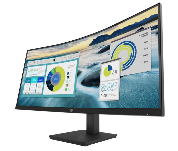 HP Monitor Curvo Gaming 34 Pulgadas (86.4 cm) Quad HD 3440 x 1440 Ultrawide 21:9, 5ms, USB-C