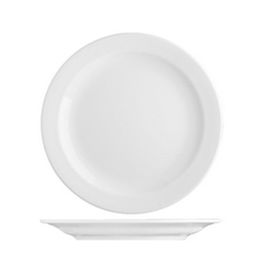 G.BENEDIKT Plato Llano Praga 24 cm - Vajilla Blanca (Set de 6)