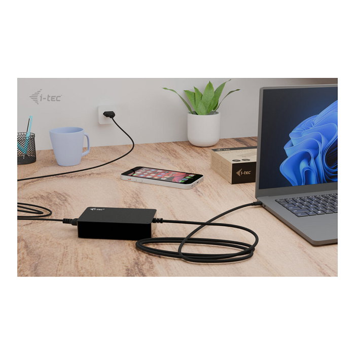 I-tec Cargador USB-C PD 3.1 140W, Puerto USB-C 100W, Voltajes 5V/9V/12V/15V/20V/28V