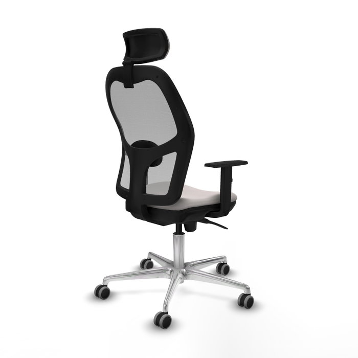 PIQUERAS Y CRESPO Silla de oficina Jorquera Blanco y Gris