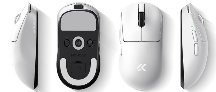 Mchose HW-A7V2-6 Ratón Gaming Blanco