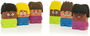 Miniland Juego Emotiblocks 32350 - Figuras para Aprender Emociones con 6 Personajes Intercambiables y Actividades