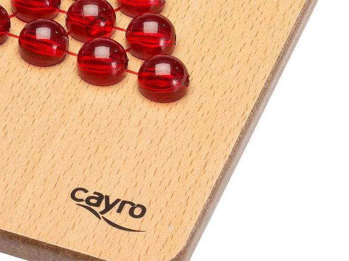 Cayro Damas Chinas Madera Metal Box Juego de mesa para 2 jugadores a partir de 3 años