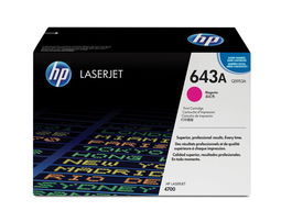 HP 643A Magenta Original LaserJet Toner Cartridge para Impresoras HP LaserJet