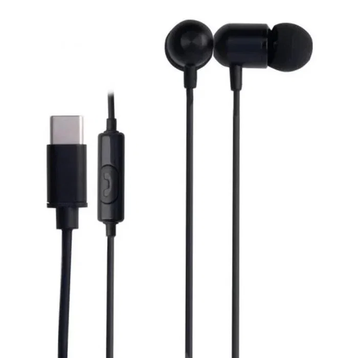 Fonestar sistem Auriculares X3 - N Intraurales con Micrófono, Cable Antinudos, Aluminio, Negro