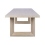 DKD Home Decor Mesa de Comedor Olmo y Mármol Travertino 220x100x76