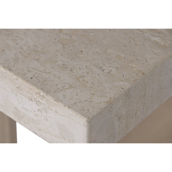 DKD Home Decor Mesa de Comedor Olmo y Mármol Travertino 220x100x76 DKD Home Decor Mesa de Comedor Olmo y Mármol Travertino 220x100x76