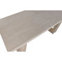DKD Home Decor Mesa de Comedor Olmo y Mármol Travertino 220x100x76