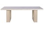 DKD Home Decor Mesa de Comedor Olmo y Mármol Travertino 220x100x76