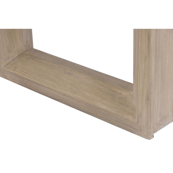 DKD Home Decor Mesa de Comedor Romántica de Olmo con Tablero de Mármol Travertino 220 x 100 x 76 cm Desmontable