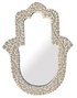 DKD Home Decor Espejo Mango Hamsa Blanco 45x60 cm