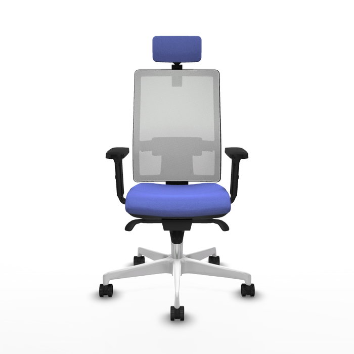 PIQUERAS Y CRESPO Silla de oficina Horna con mecanismo Sincro, Azul claro y Blanco PIQUERAS Y CRESPO Silla de oficina Horna con mecanismo Sincro, Azul claro y Blanco