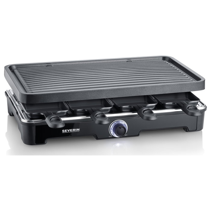 Severin RG 9670 Raclette Grill para 8 personas, Negra