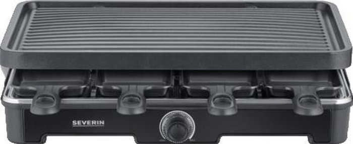 Severin RG 9670 Raclette Grill para 8 personas, Negro
