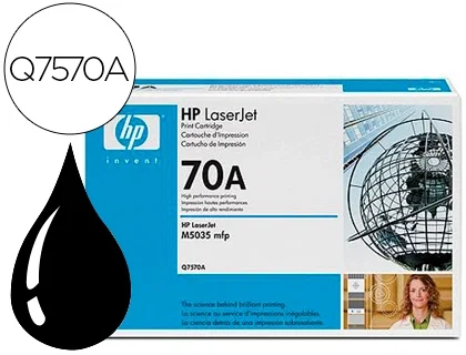 HP 70A Cartucho de Tóner Láser Original Negro