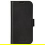 dbramante1928 COPENHAGEN_3 Funda Folio de Cuero Negro para iPhone 16 Pro (6.3") con 3 Bolsillos para Tarjetas y Soporte