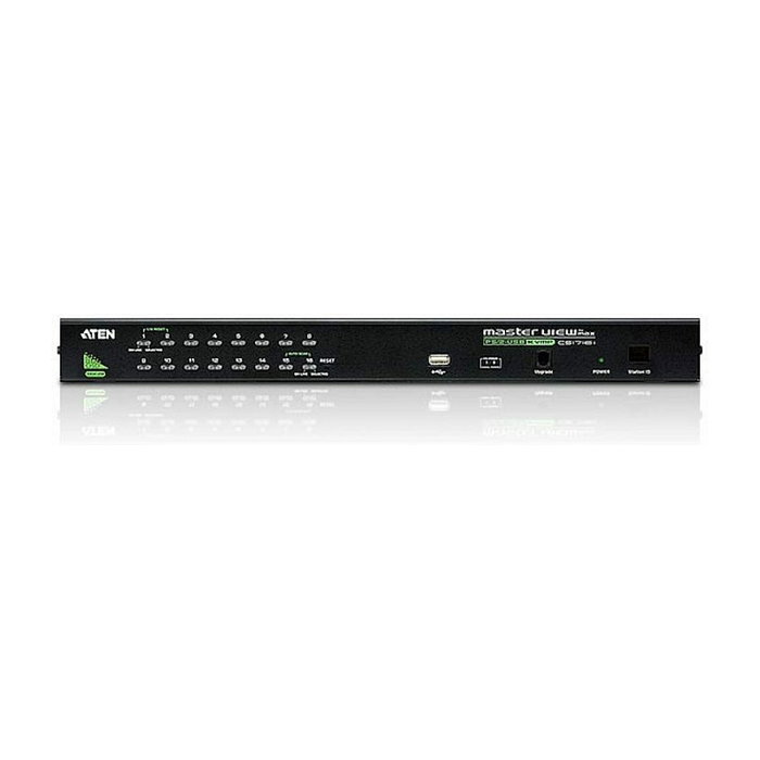 ATEN Switch KVM CS1716A-AT-G de 16 puertos con VGA, USB y PS/2 ATEN Switch KVM CS1716A-AT-G de 16 puertos con VGA, USB y PS/2