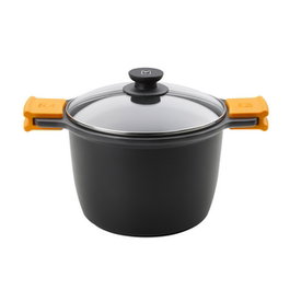 Bra Marmita con Tapa, 28 cm Diámetro x 22 cm Alto, Capacidad 11.1 Litros, Aluminio Antiadherente