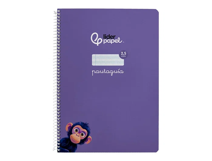 Liderpapel Cuaderno Espiral Pautaguía A4 Tapa Dura Lila Liderpapel Cuaderno Espiral Pautaguía A4 Tapa Dura Lila