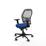 PIQUERAS Y CRESPO Silla de oficina Jorquera Azul y Gris