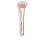 Revolution Make Up Brocha para Polvos Ultimate #R12, Cerdas Sintéticas Suaves, Rosa Dorado, 1 Unidad