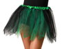 Tutú infantil verde y negro 30cm