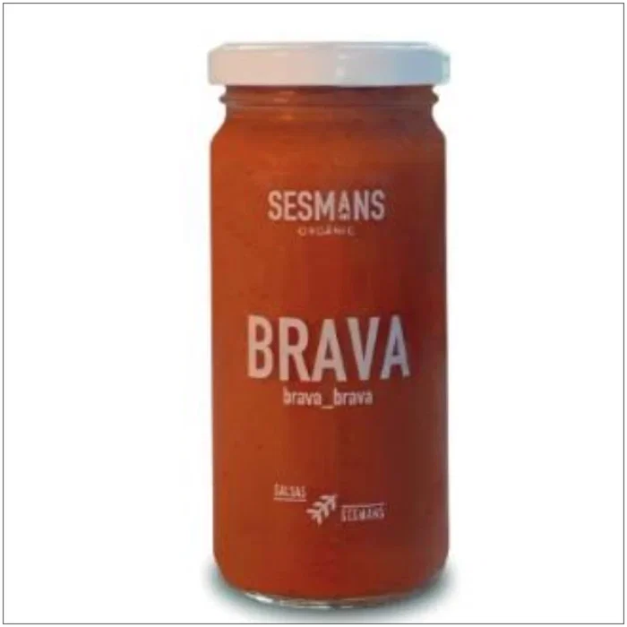 SESMANS Salsa Brava 240 ml - Salsa Picante Natural Bio