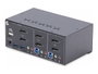 StarTech P2DD46A2-KVM-SWITCH Switch KVM de 2 puertos para 2 monitores DisplayPort 4K 60Hz