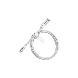 OtterBox Premium Cable Lightning USB a Lightning 1m Blanco Nube - MFi, 3A, Resistente con Anodizado, Compatible iPhone 11, Pro, X, 8, 7, iPad Air, iPad Pro, iPad mini
