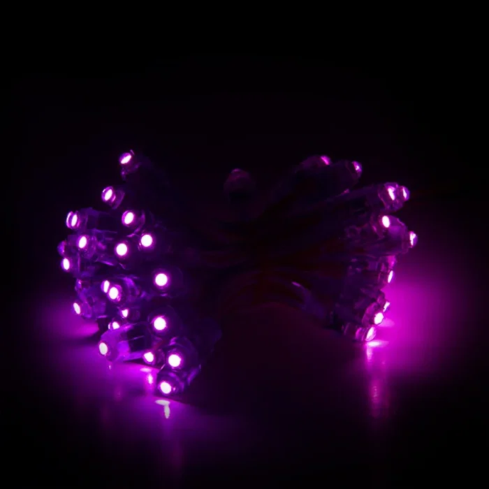 Epistar Pixel LED 0.1W 2Lm 9Mm 12V Epistar (Cadena 50 Unidades) Morado [DE-PIX-9-A]