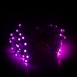 Epistar Pixel LED Morado Cadena 50 Unidades 12V 9mm