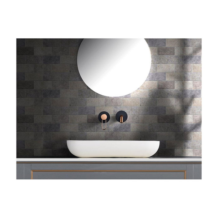 IMEX Monomando Empotrado Lavabo Milos Negro Mate/Oro Rosa IMEX Monomando Empotrado Lavabo Milos Negro Mate/Oro Rosa