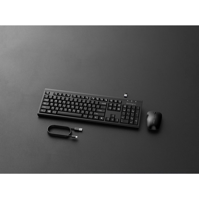 Kensington Kit de teclado y ratón recargable KM270 EQ Negro
