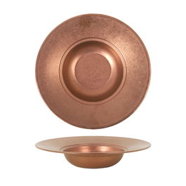 VIEJO VALLE Plato Hondo Vintage Cobre 26 cm, Diámetro 26.5 cm x Alto 5.6 cm, Vajilla (Set de 12)