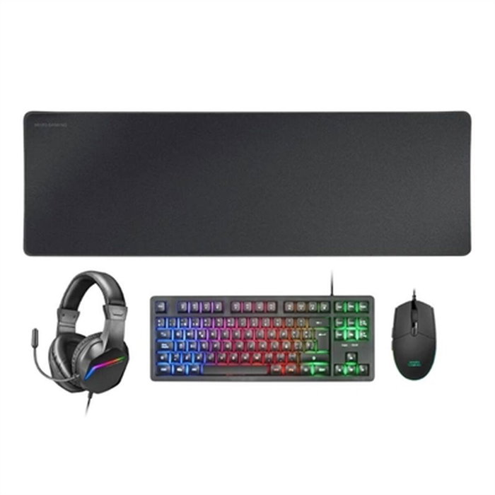 Mars Gaming Pack Gaming MCP-RGB3 Negro con Teclado TKL, Ratón, Auriculares y Alfombrilla XXL Mars Gaming Pack Gaming MCP-RGB3 Negro con Teclado TKL, Ratón, Auriculares y Alfombrilla XXL