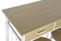 DKD Home Decor Mesa Basicos Natural Blanco Metal MDF 50 x 84 x 80 cm Set de 3