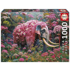 Educa Puzzle 1000 piezas Elefante Floral para adultos y niños a partir de 10 años