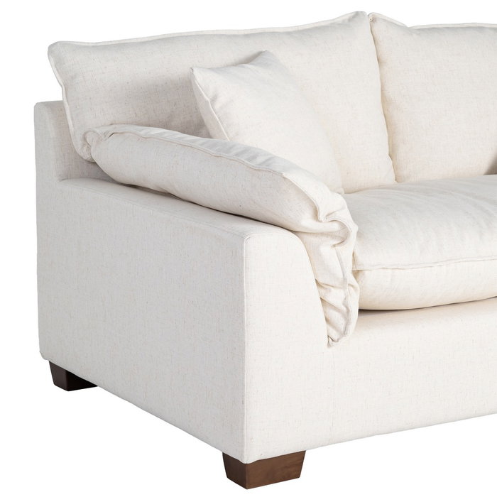 Sofá 2 Plazas Crema Tejido 178 X 101 X 71 cm