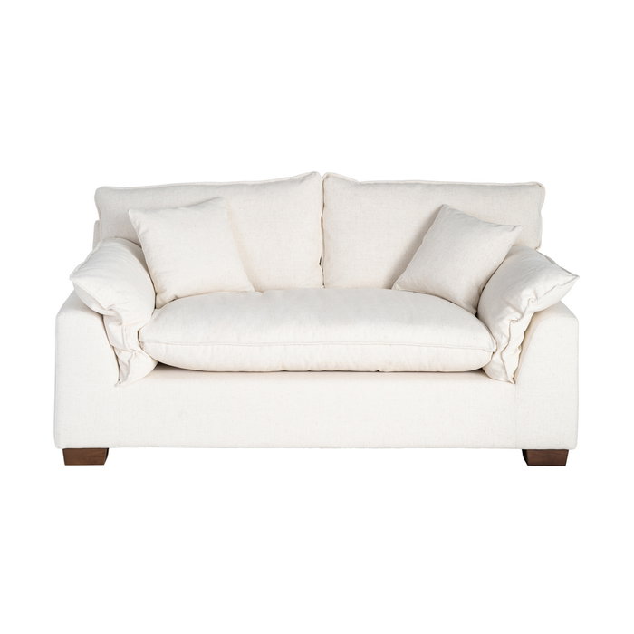 Sofá 2 Plazas Crema Tejido 178 X 101 X 71 cm