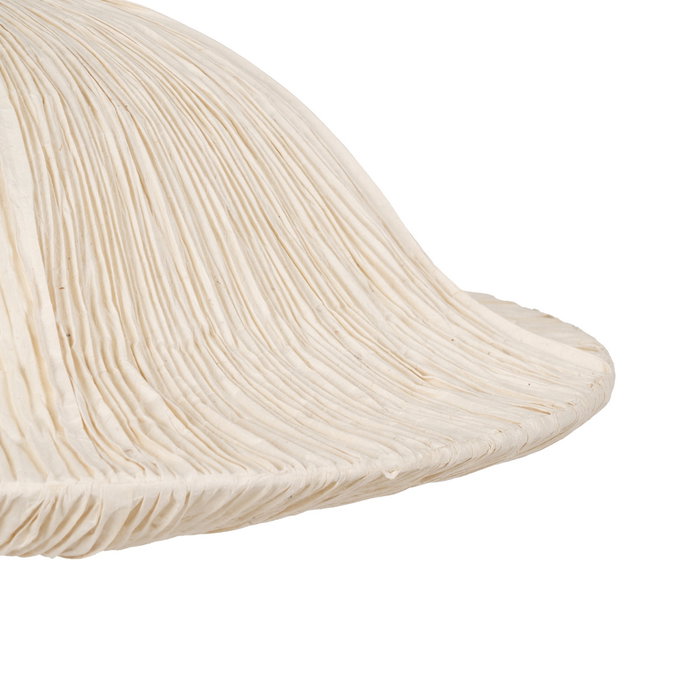 Lámpara Techo Beige Papel-Metal 62,50 X 62,50 X 20 cm