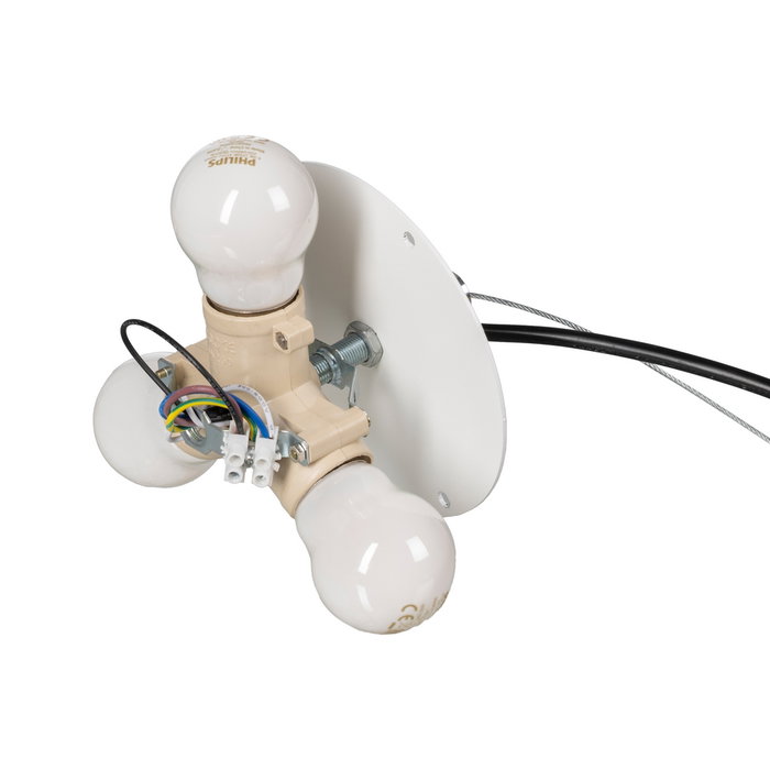 Lámpara Techo Beige Papel-Metal 62,50 X 62,50 X 20 cm