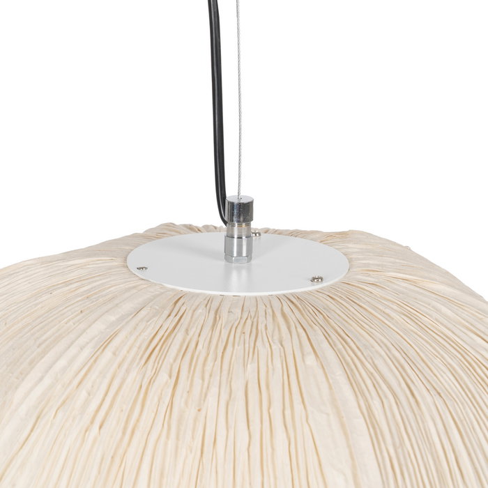 Lámpara Techo Beige Papel-Metal 62,50 X 62,50 X 20 cm