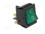 ORNO Interruptor Rocker DPST Verde OFF-ON