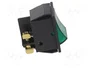 ORNO Interruptor Rocker DPST Verde OFF-ON