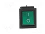 ORNO Interruptor Rocker DPST Verde OFF-ON