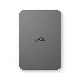 LaCie Disco Duro Externo Mobile Drive Secure 2TB USB-C 2.5" Gris - STLR2000400 - Diseño de Neil Poulton, USB 3.2 Gen 1, con Adobe Creative Cloud