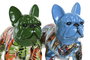 DKD Home Decor Figura de Resina Bulldog Surtido de 2 Unidades