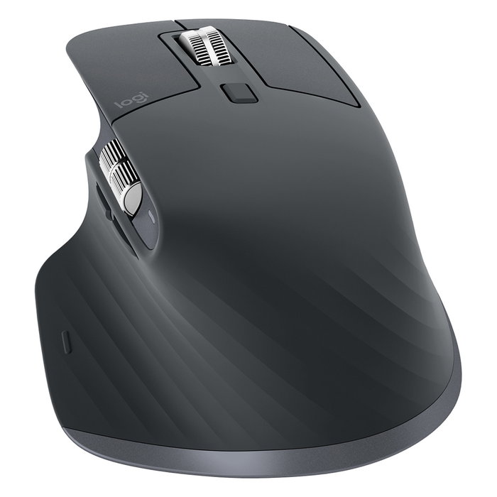 Logitech MX MASTER 3S Ratón Inalámbrico de Alto Rendimiento, 8000 DPI, Seguimiento sobre Cristal, Ergonómico, Bluetooth, Grafito