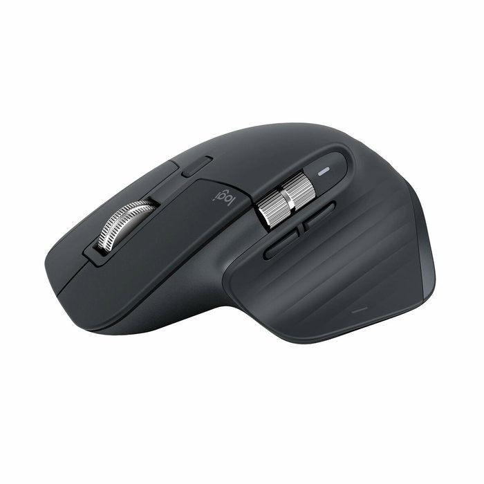 Logitech MX Master 3S, Ratón Inalámbrico Ergonómico, 8000 DPI, Grafito