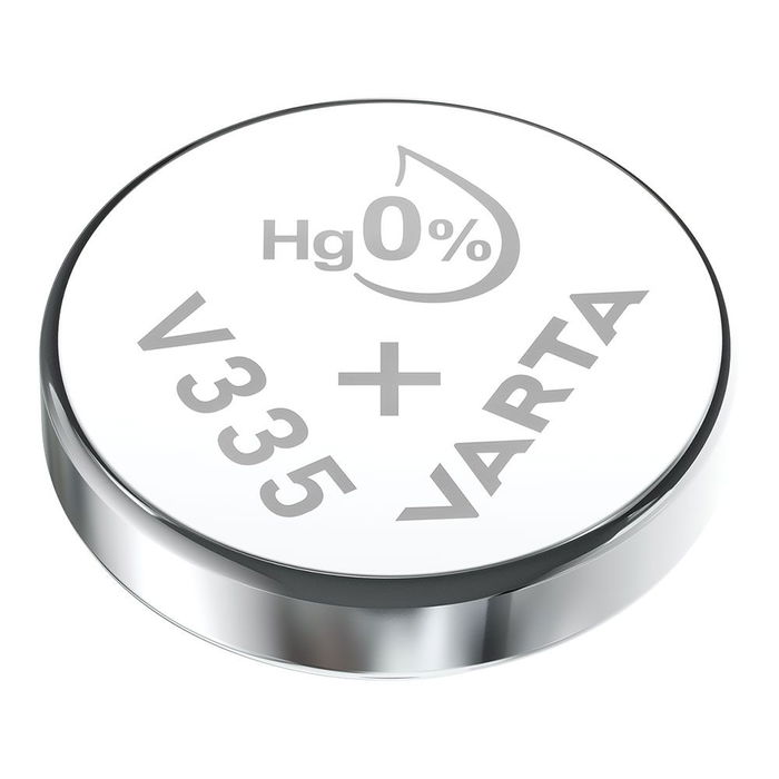 Varta V335 / SR512SW Pila Botón Óxido de Plata 1.55V Ø5.8 x 1.25mm Blister 1 Ud Varta V335 / SR512SW Pila Botón Óxido de Plata 1.55V Ø5.8 x 1.25mm Blister 1 Ud